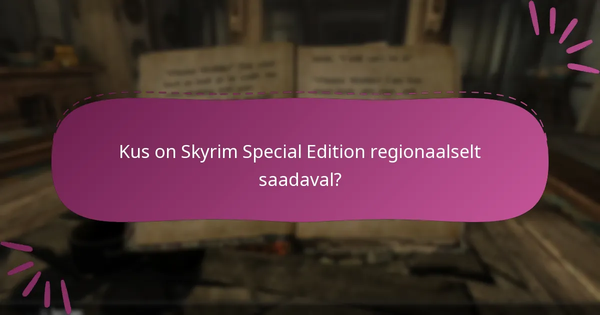 Millised on Skyrim Special Editioni ühilduvusnõuded?